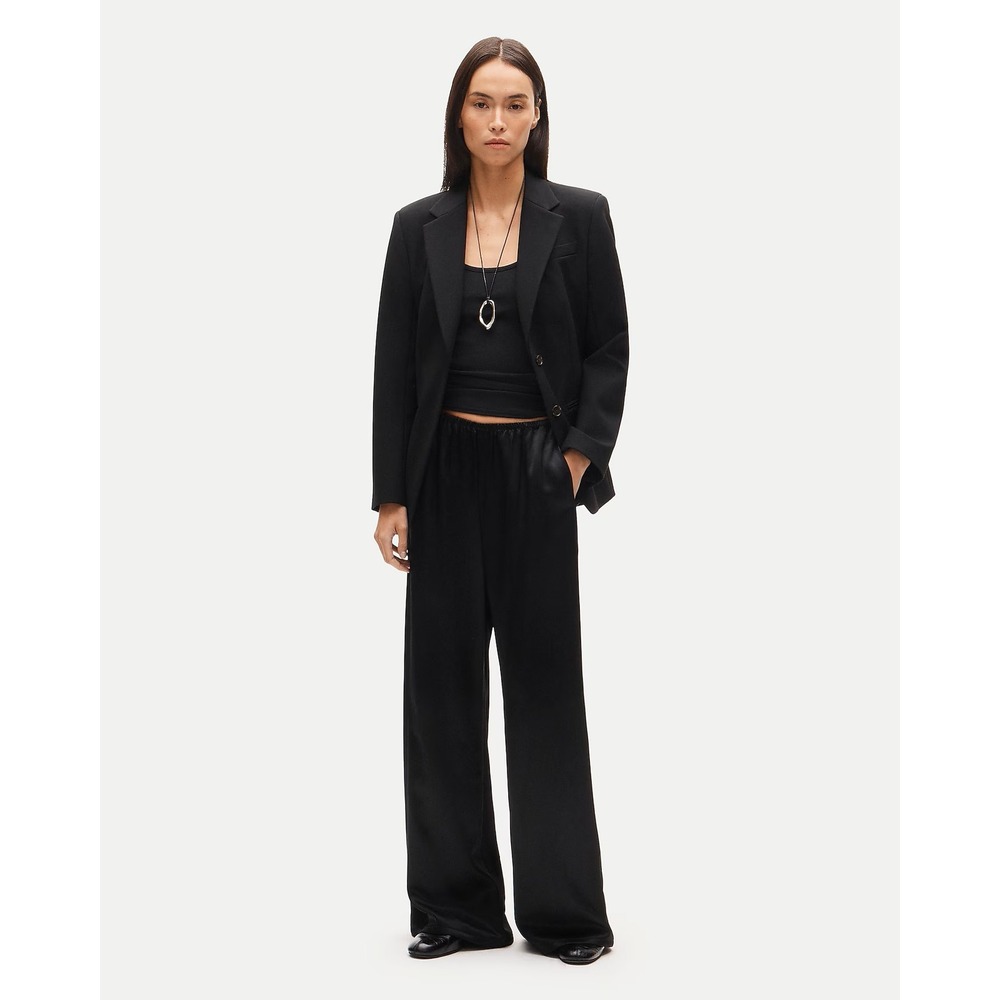 J.Crew Cosmo pant in luster charmeuse Black Tall Medium NWT